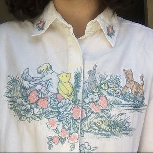 Disney | Winnie the Pooh Vintage Embroidered Top